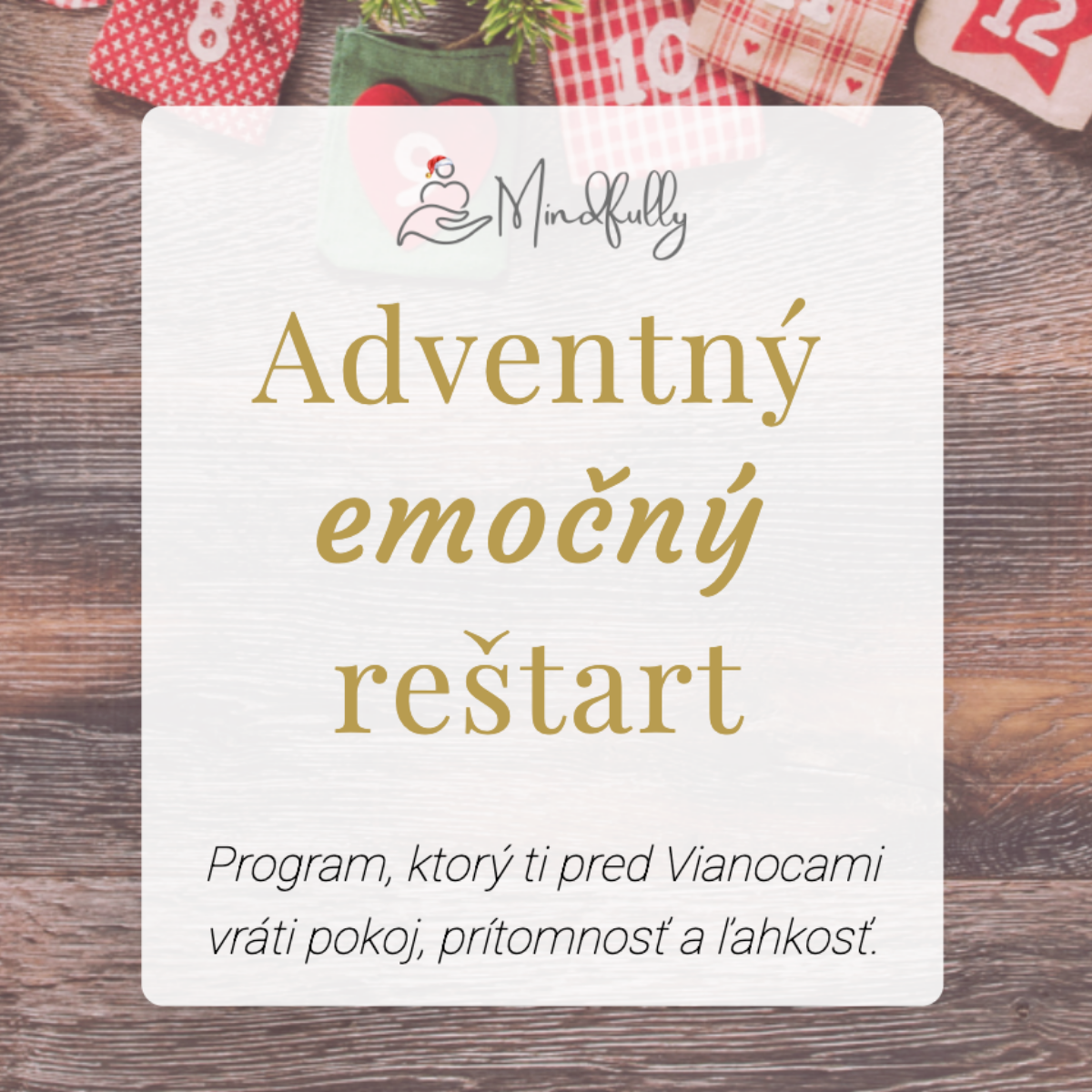 mindfully advent vianoce stres pokoj